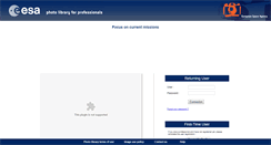 Desktop Screenshot of esa-photolibrary.com